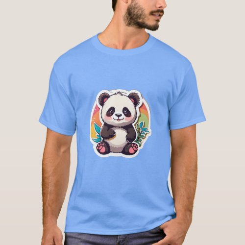 Cute Panda T_Shirt