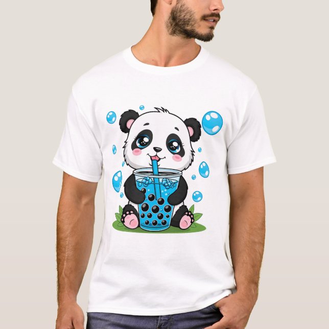 Cute Panda  T-Shirt (Front)