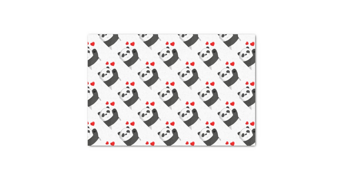 Cute panda tissue paper | Zazzle.com