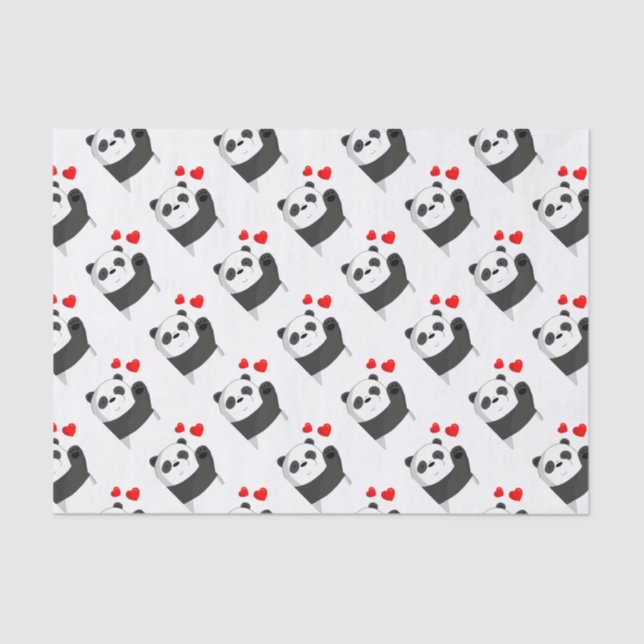 Cute panda tissue paper (Front)