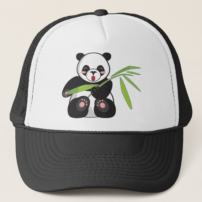 Cute Panda Trucker Hat (Front)