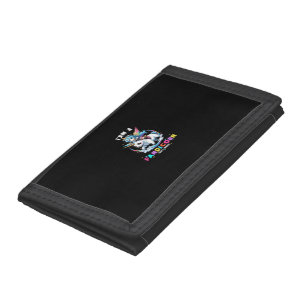 Cute Panda Unicorn I'am A Pandicorn Magic Girl Wom Tri-fold Wallet