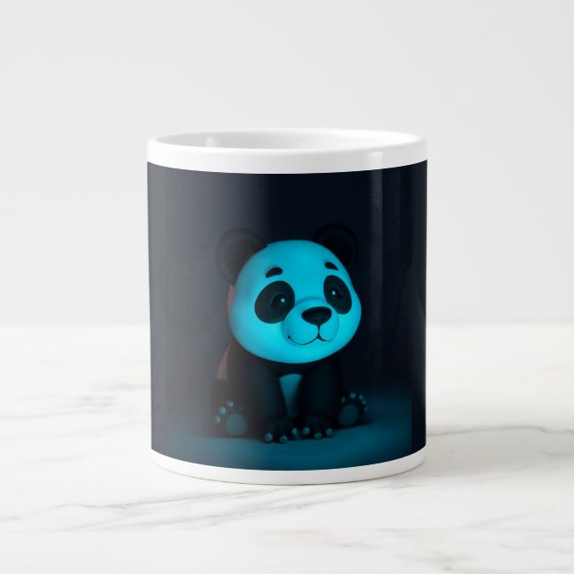 Cute Panda Vibes Giant Coffee Mug (Front)