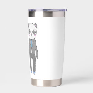 Cute Panda Wedding Couple – Kawaii Bride & Groom Insulated Tumbler