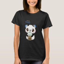 Cute Panda with Bubble Tea