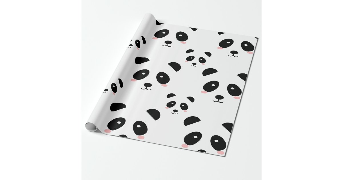 cute panda wrapping paper