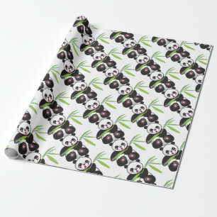 Cute Panda Wrapping Paper