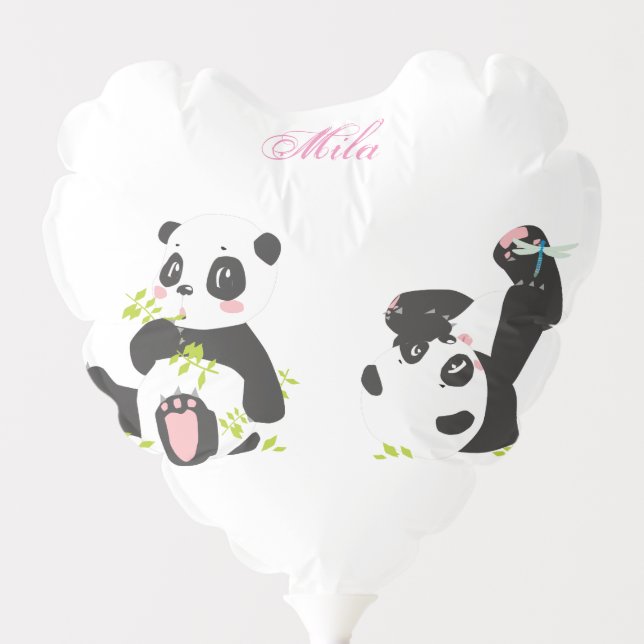 Cute pandas balloon (Front)