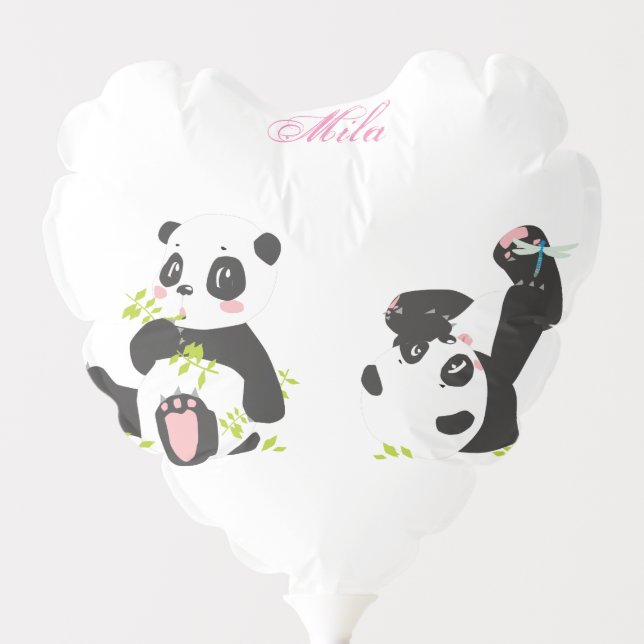 Cute pandas balloon (Front)