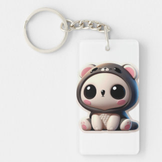 Cute Panda's comfortable day Keychain
