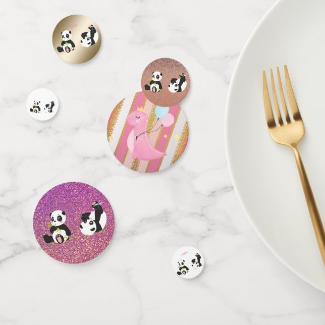 Cute pandas  confetti (Group)