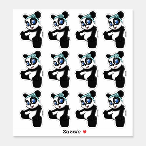 Cute Pandas Sticker