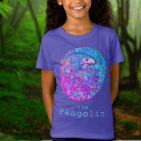 Cute Pangolin Colorful Animal Art
