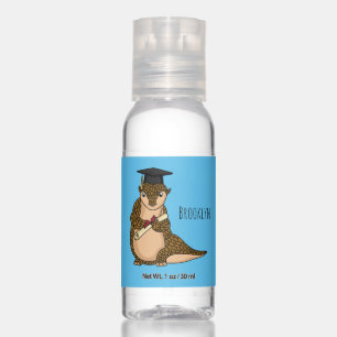 Cute pangolin graduating cartoon hand sanitizer