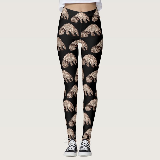 Cute Pangolin Leggings (Front)