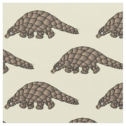 Cute Pangolins Kids Cartoon Fabric