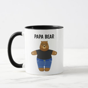 Cute Papa Bear Fathers Day Gift Specialty Mug