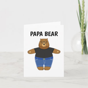 Cute Papa Bear Fathers Day Gift Specialty Mug Note Card