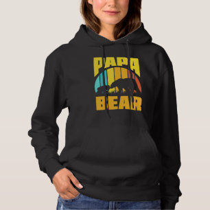 Cute Papa Bear Vintage Father's Day Hoodie