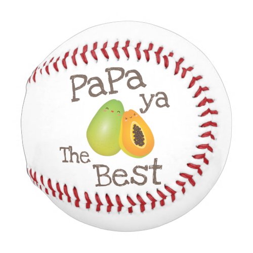 Cute Papa Ya The Best Funny Fruit Pun For Dad Baseball