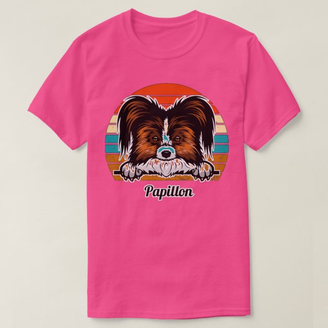 cute papillon dog T-Shirt (Design Front)