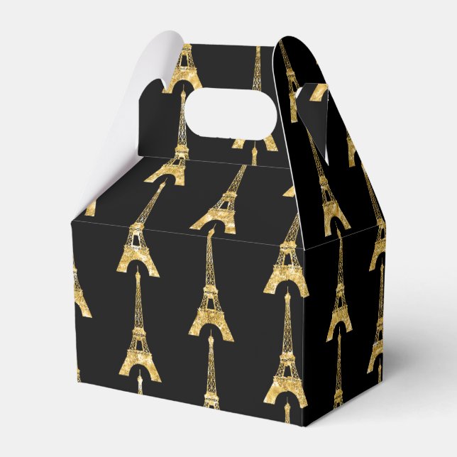 cute Paris tower party Favor Boxes (Front Side)