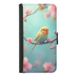 Cute Parkeet Samsung Galaxy S5 Wallet Case