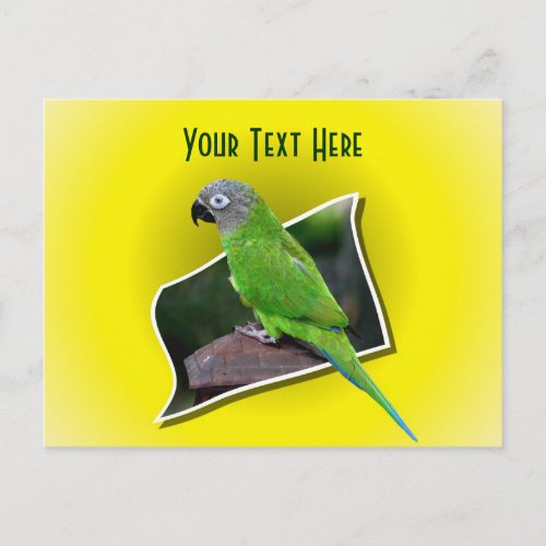 Cute Parrot Animal Customizable Postcard