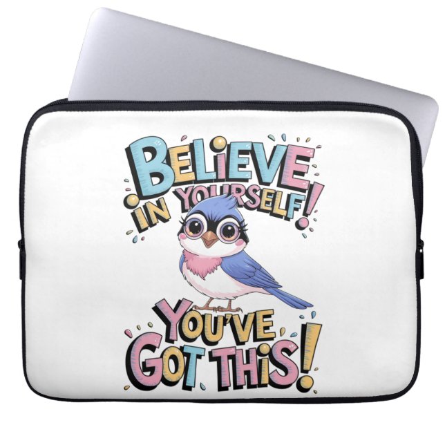 Cute Parrot Electronics Bag (Front)