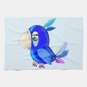 Cute Parrot Funny Kitchen Towel - Customizable