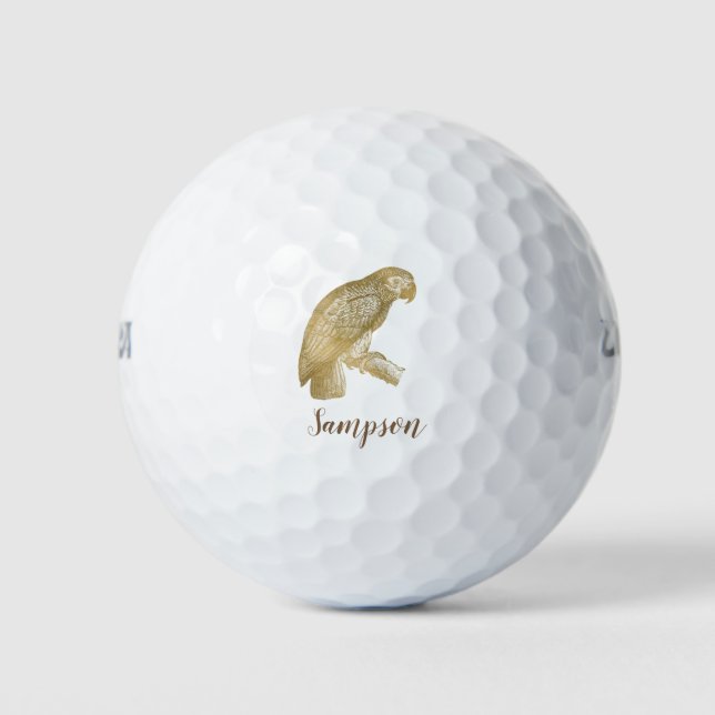 Cute Parrot Golf Balls (Front)