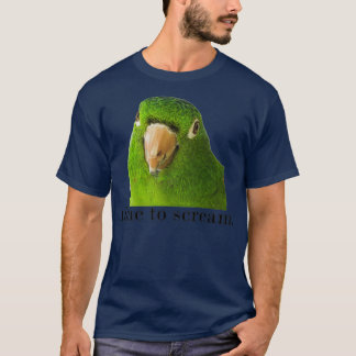 Cute Parrot Time to Scream T-Shirt