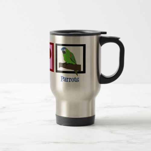 Cute Parrot Travel Mug