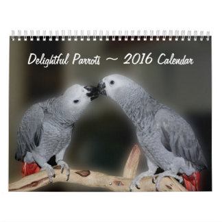Cute Parrots  Calendar