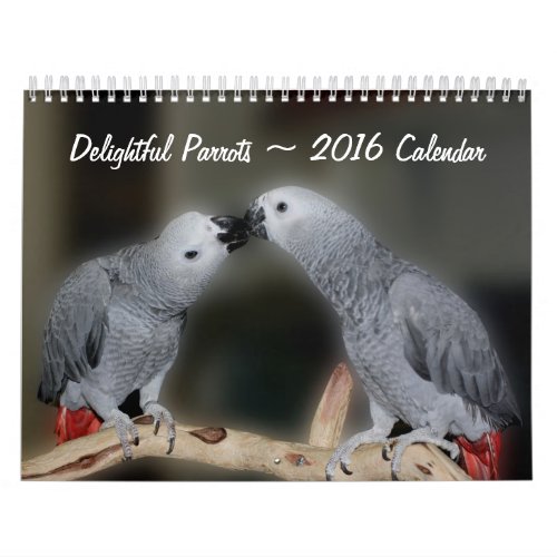 Cute Parrots  Calendar