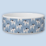 Cute Parson Jack Russell Terrier Dog<br><div class="desc">Adorable and feisty little dog pattern on a blue background.</div>