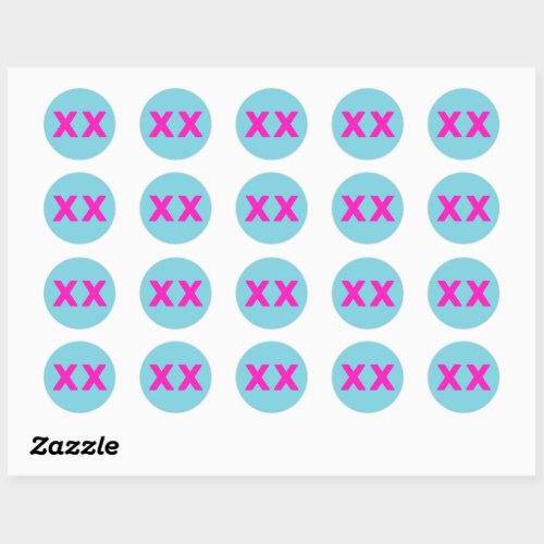 Cute Parting X X Custom Round Stickers
