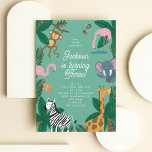 Cute Party Animal Invitation<br><div class="desc">Cute and colorful birthday invitation for a toddler or young child featuring adorable illustrations of animals having a party. Perfect for girl or boy birthday.</div>