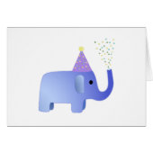 Cute Party Elephant (Front Horizontal)