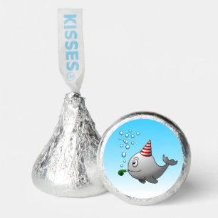 Cute Party-ready whale Hershey®'s Kisses®
