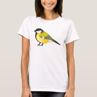 Cute Parus Major Bird Cartoon Illustration T-Shirt