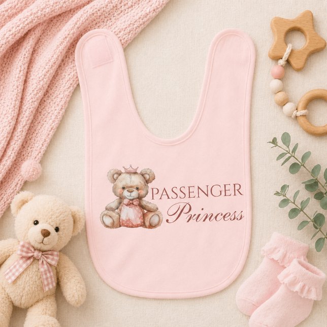 Cute Passenger Princess  Baby Bib (Creator Uploaded)