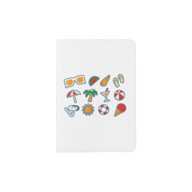 Cute passport cover - Beach Holiday (Front)