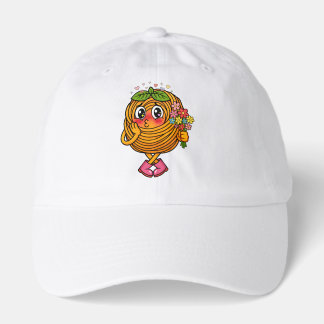 Cute Pasta Polo Character Holding Flowers T-Shirt Hat