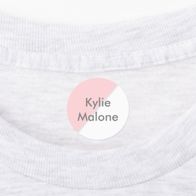 Cute Pastel Abstract Personalized Clothing Kids' Labels (Affixed)