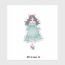 Cute Pastel Anime Girl Doll Aesthetic Vinyl