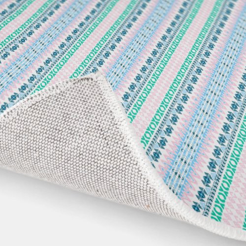 Cute pastel art patterns rug