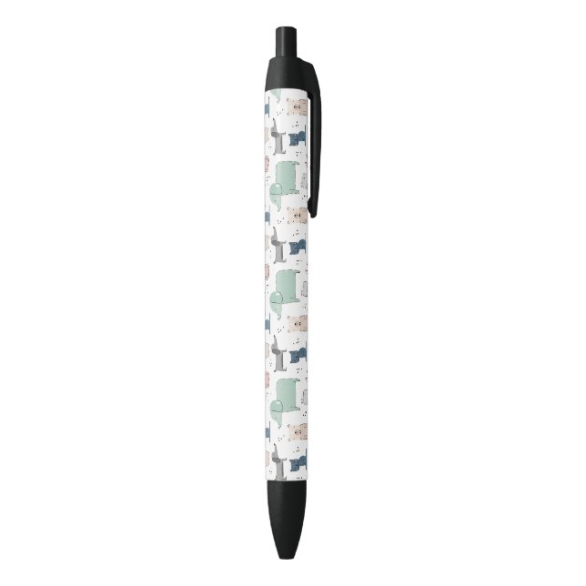 Cute Pastel Baby Animal Pattern Pen (Bottom (Vertical))