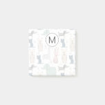 Cute Pastel Baby Animal Pattern Post-it Notes