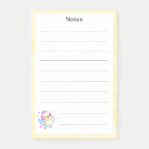 Cute Pastel Baby Bird Notepad